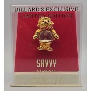 Savvy Swarovski Crystal Cub Limited Edition Christmas Pendant Dillards U315/27